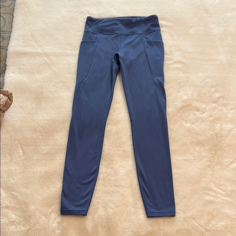 Athleta Girl Blue Leggings Little girl size 12